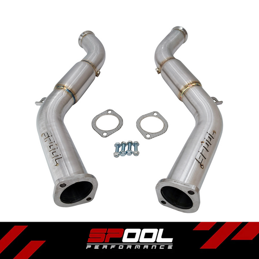 Spool VR30DTT Full Resonated Downpipes Upgrade [Race Downpipes] | Infiniti Q50 Q60 RZ34 [VR30]
