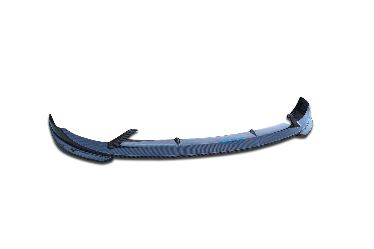 Tesla Model Y Genuine Carbon Fiber SHX Front Lip | FYBR Aerodynamics