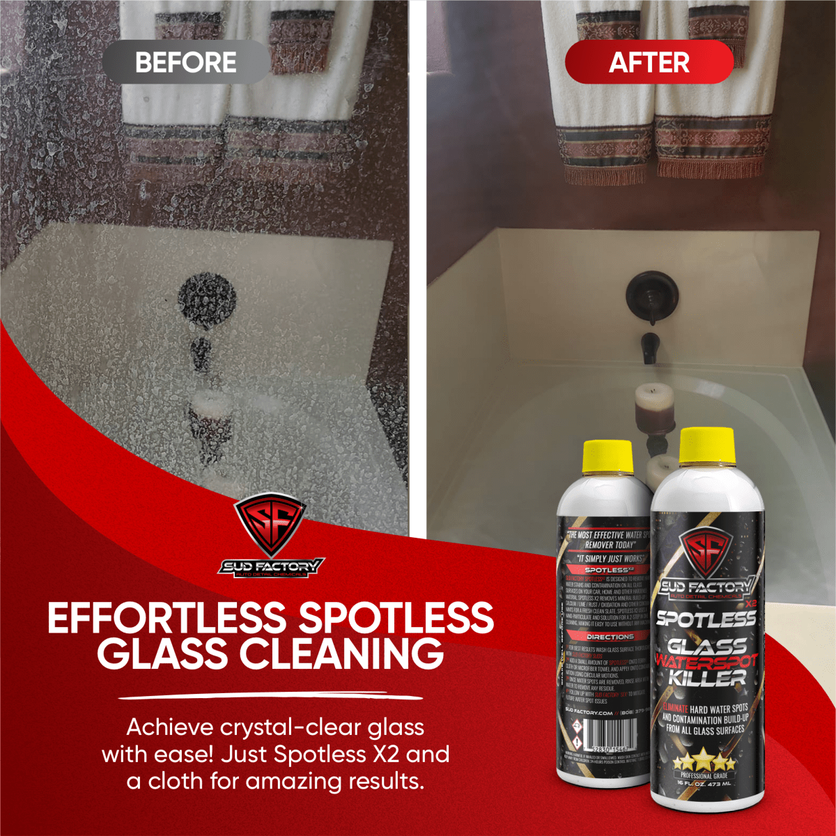 Glass Waterspot Removal & Protection Full Size Kit