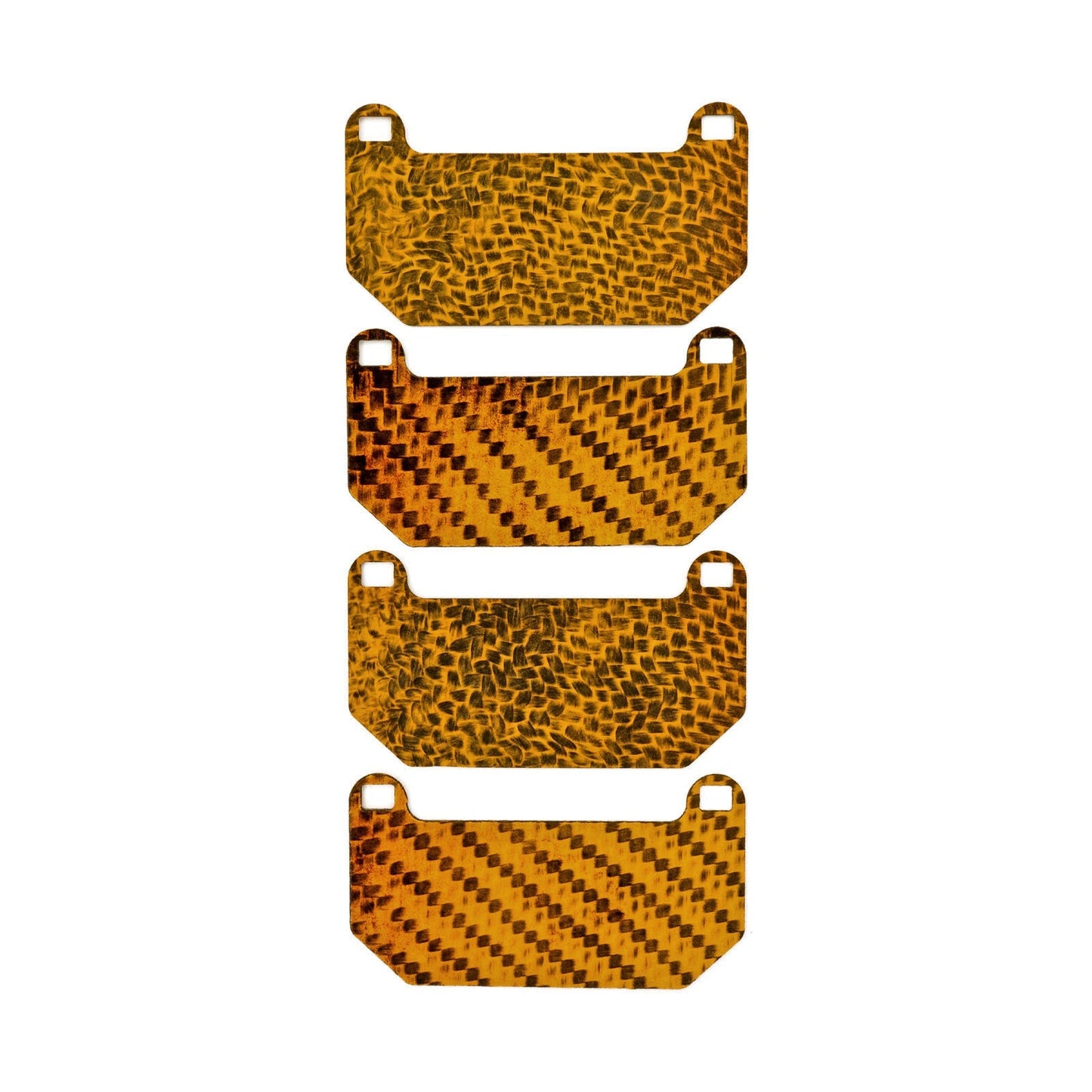 HEL Performance Carbon Fiber Brake Pad Shims for Audi TT 8J 2.5 RS with Brembo calipers 2011-2014