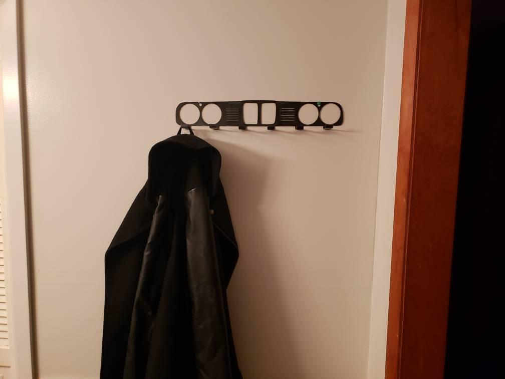 BMW E30 Grill coat Rack – Steel Wall Mounted Coat and Hat Hanger – 20" Classic Euro Car Organizer
