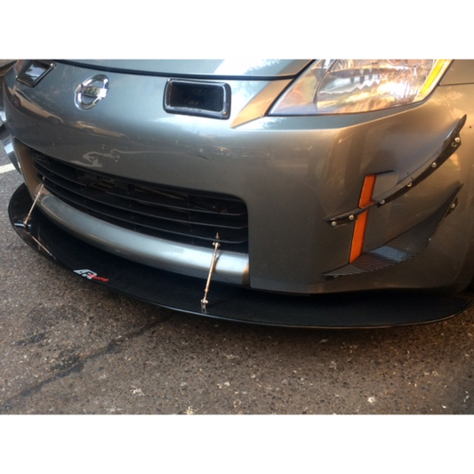 Nissan 350Z Carbon Fiber Front Wind Splitter 2002-2008