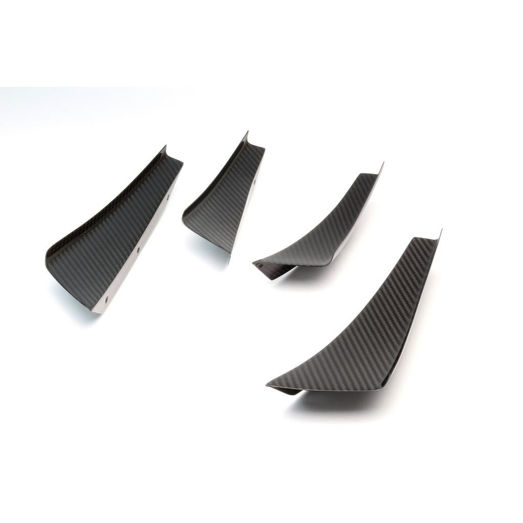 Honda FK8 Civic Type R Carbon Fiber Front Bumper Canards 2017 - 2021