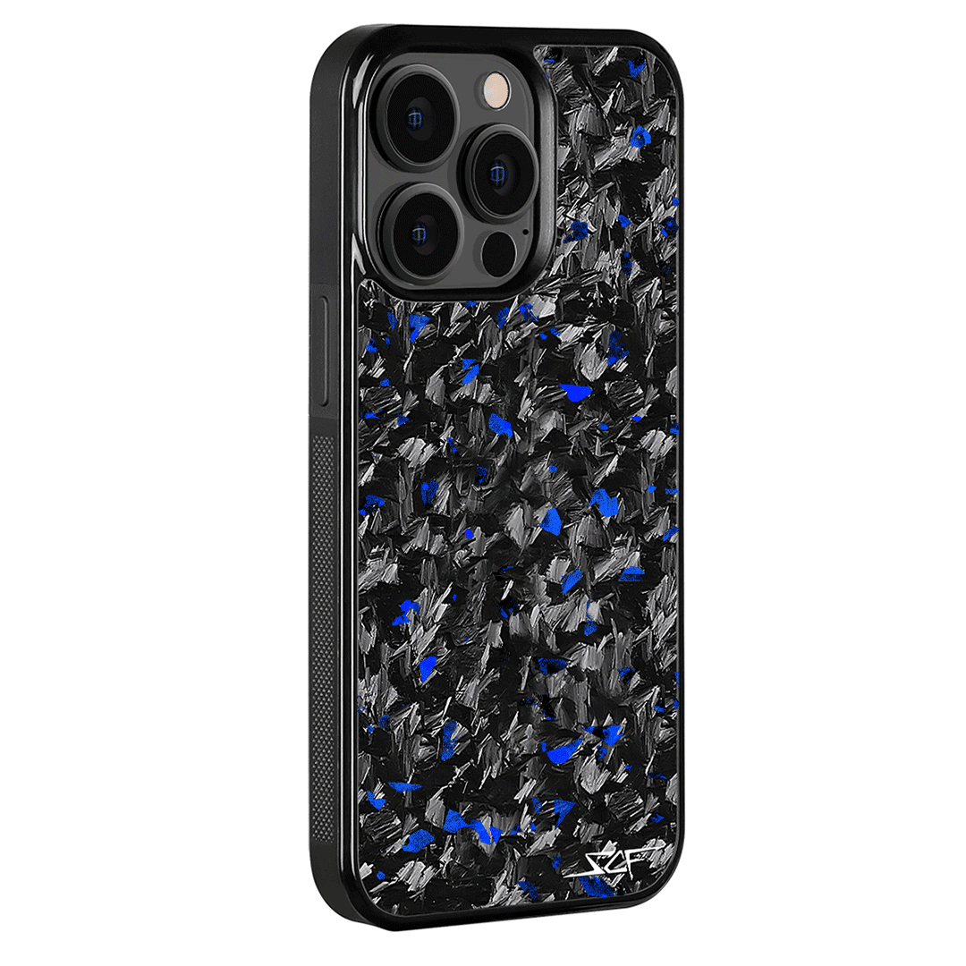 iPhone | Blue Flake Forged Carbon Fiber Case | CLASSIC Series