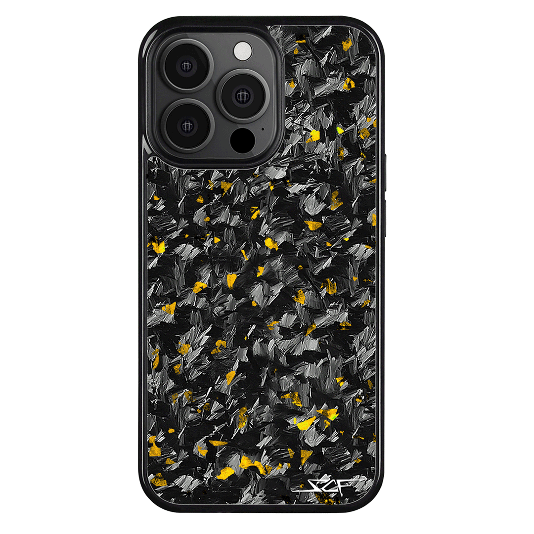 iPhone | Gold Flake Forged Carbon Fiber Case | CLASSIC Series