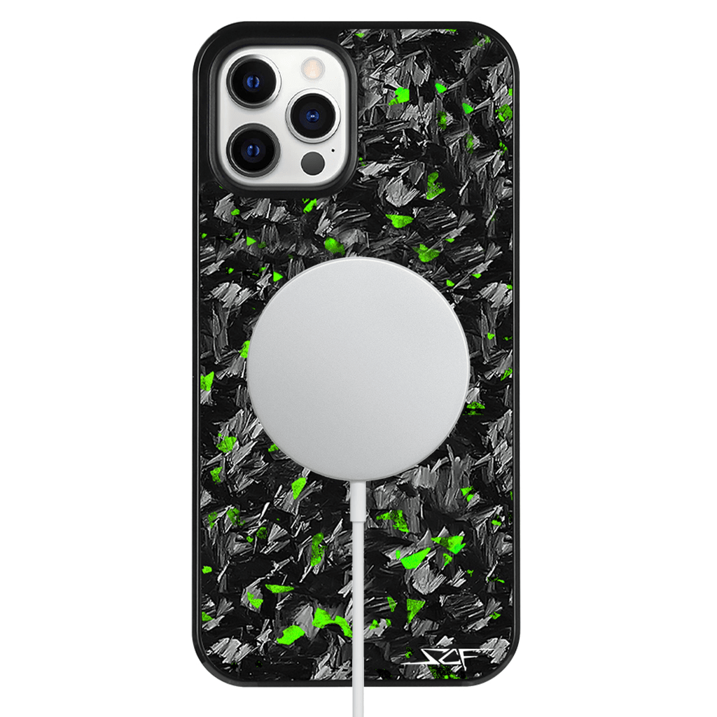 iPhone | Green Flake Forged Carbon Fiber Case | CLASSIC Series