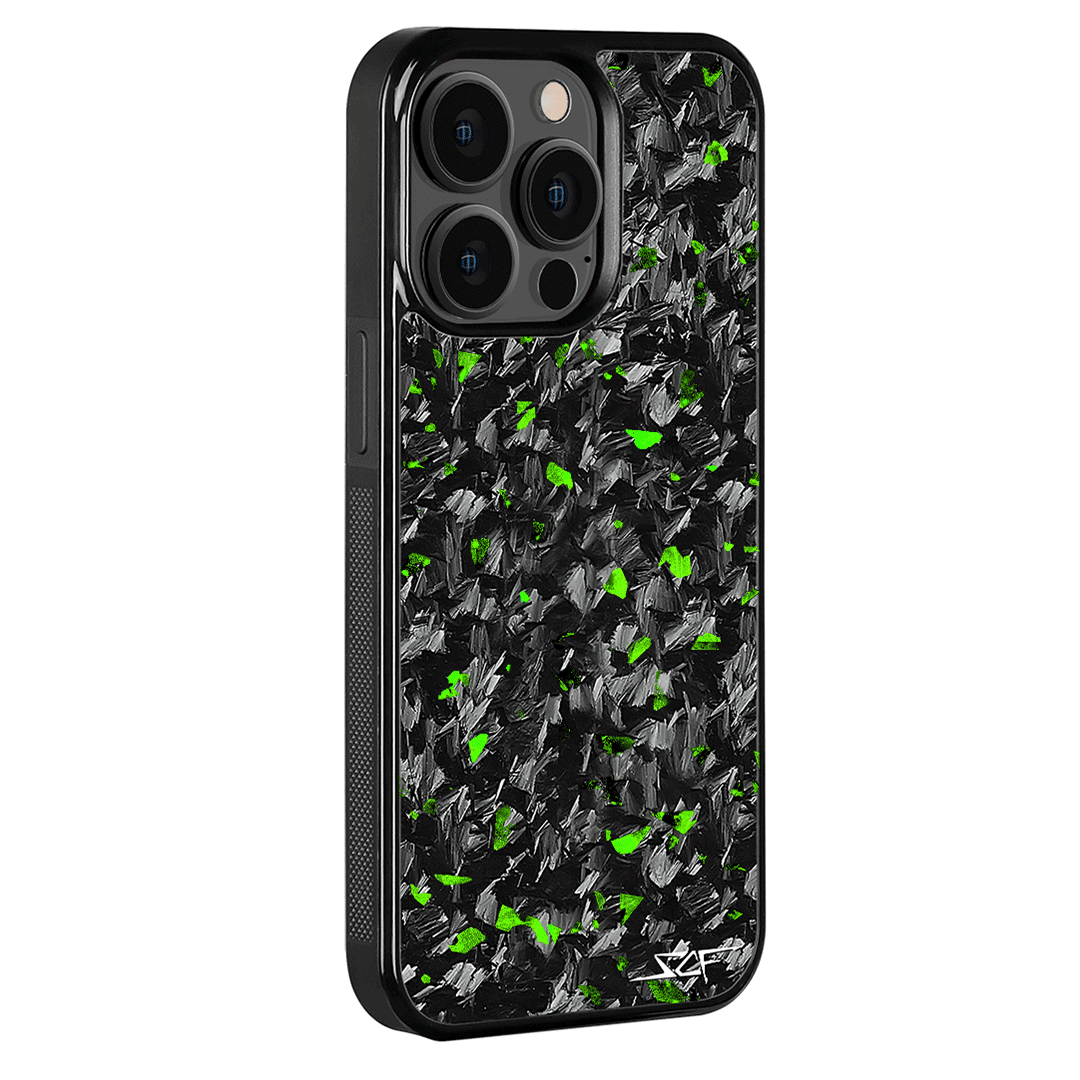 iPhone | Green Flake Forged Carbon Fiber Case | CLASSIC Series