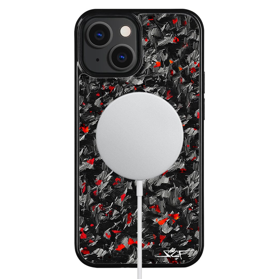 iPhone | Red Flake Forged Carbon Fiber Case | CLASSIC Series