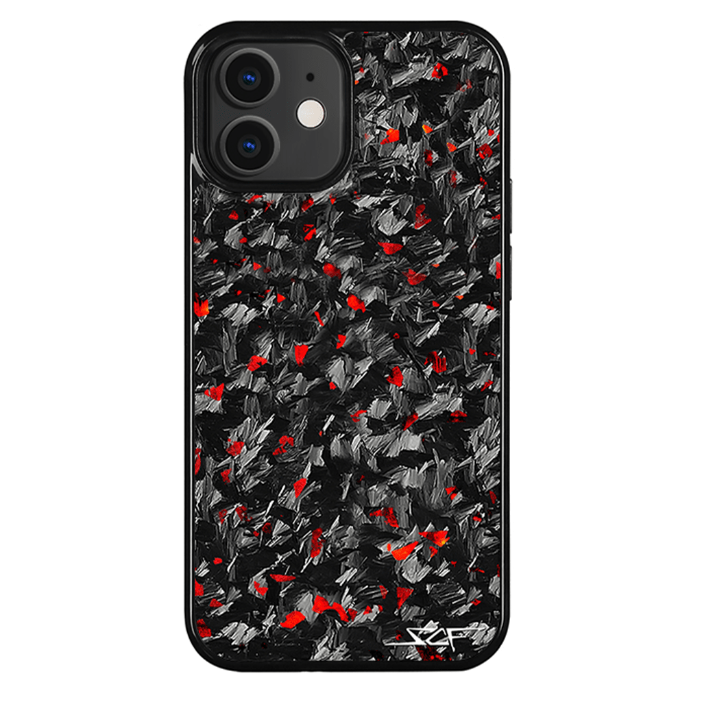 iPhone | Red Flake Forged Carbon Fiber Case | CLASSIC Series