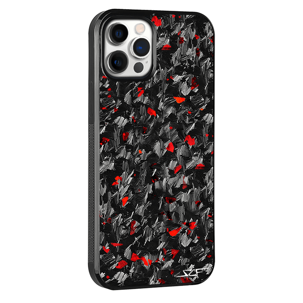 iPhone | Red Flake Forged Carbon Fiber Case | CLASSIC Series