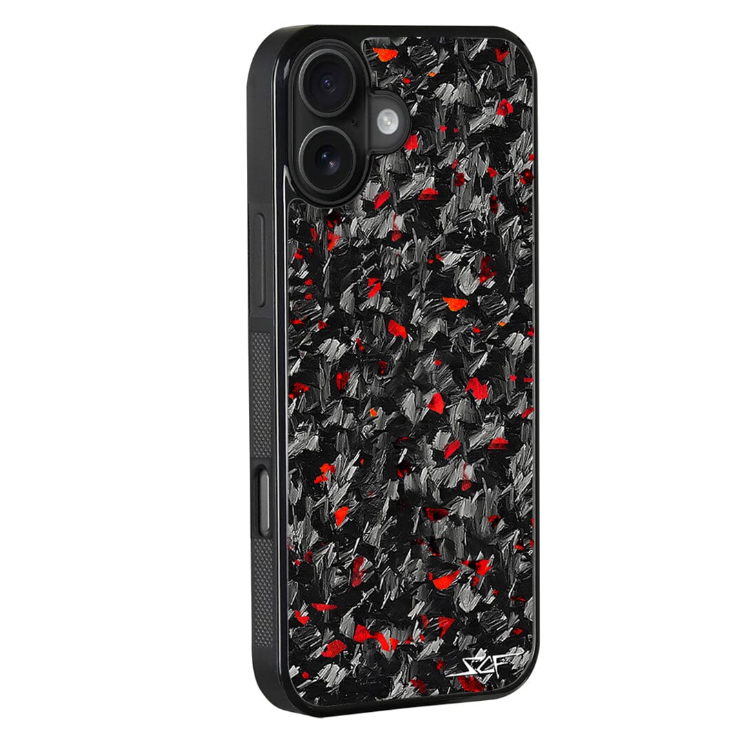 iPhone | Red Flake Forged Carbon Fiber Case | CLASSIC Series