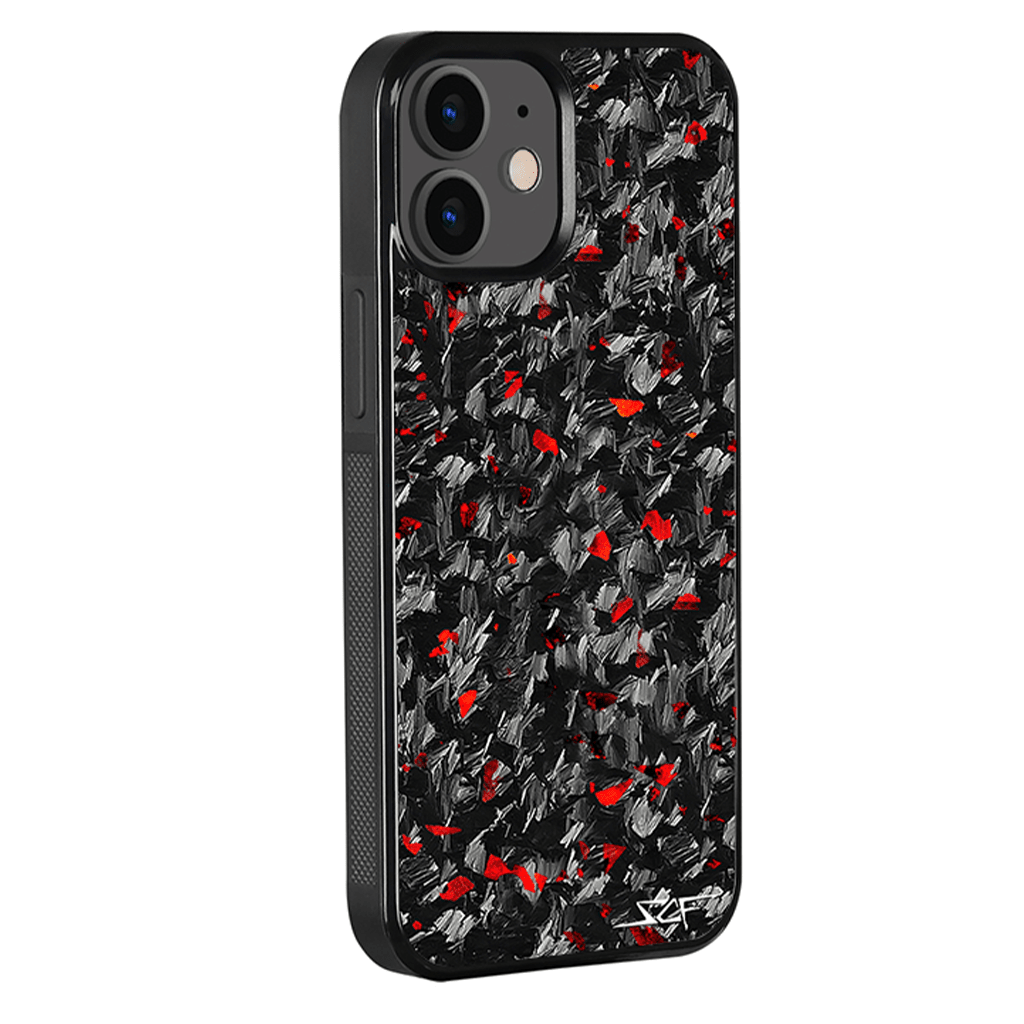 iPhone | Red Flake Forged Carbon Fiber Case | CLASSIC Series