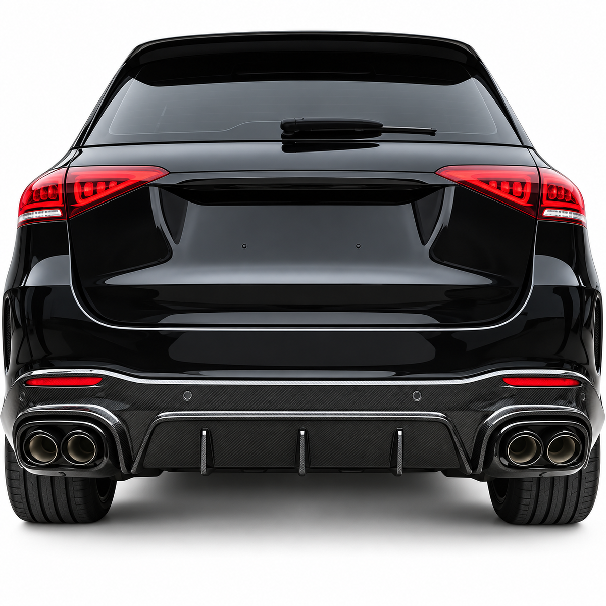 Carbon Fiber Rear Bumper Diffuser for Mercedes Benz W167 C167 GLE350 GLE53 AMG GLE63 AMG Coupe SUV