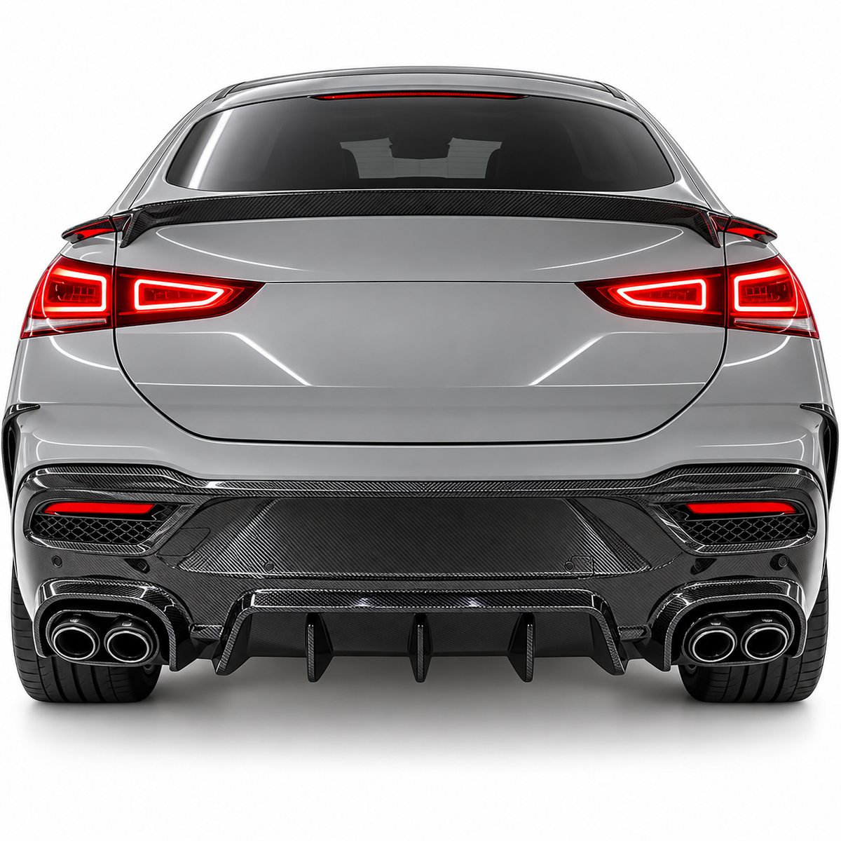 Carbon Fiber Rear Bumper Diffuser for Mercedes Benz W167 C167 GLE350 GLE53 AMG GLE63 AMG Coupe SUV