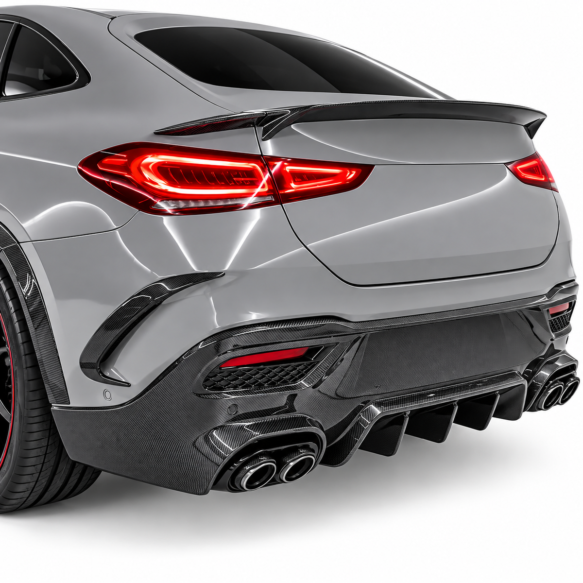 Carbon Fiber Rear Bumper Diffuser for Mercedes Benz W167 C167 GLE350 GLE53 AMG GLE63 AMG Coupe SUV