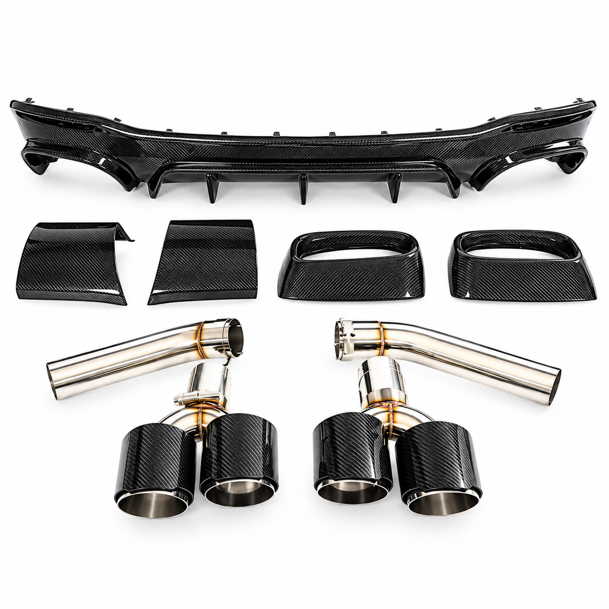 Carbon Fiber Rear Bumper Diffuser for Mercedes Benz W167 C167 GLE350 GLE53 AMG GLE63 AMG Coupe SUV