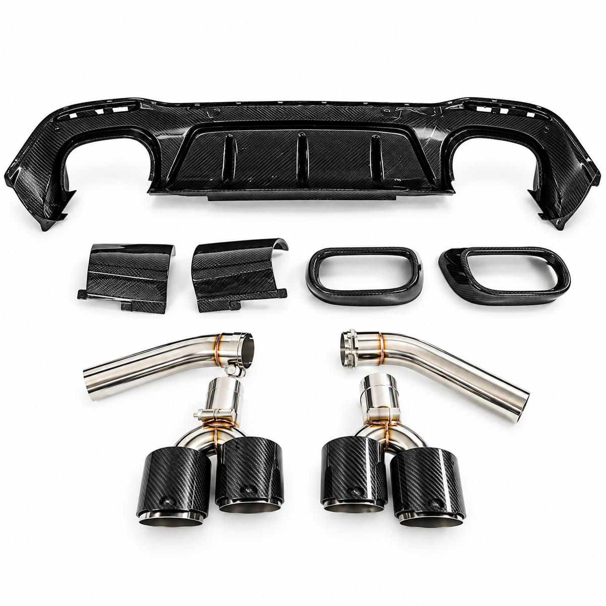 Carbon Fiber Rear Bumper Diffuser for Mercedes Benz W167 C167 GLE350 GLE53 AMG GLE63 AMG Coupe SUV