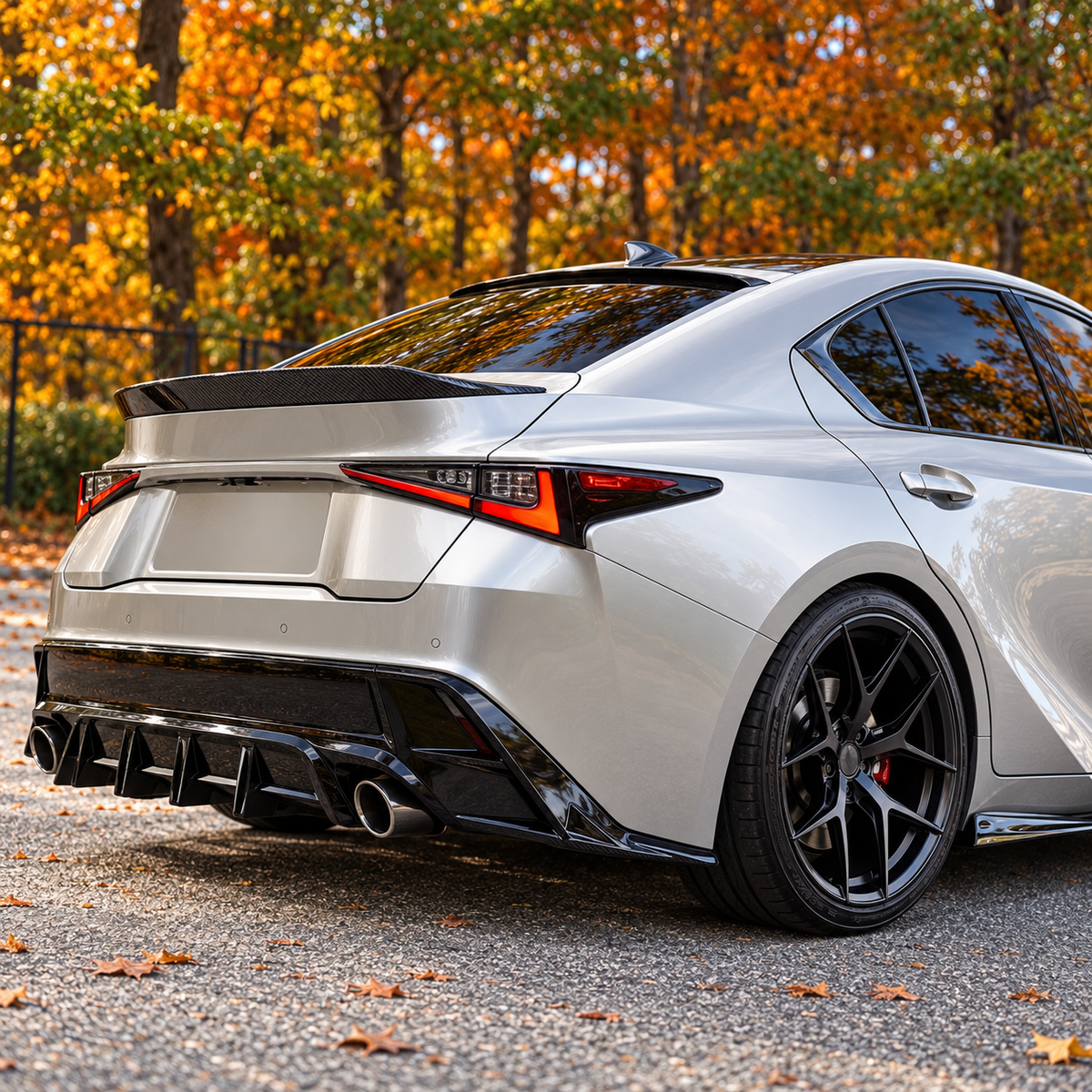 Dry Carbon Fiber Rear Trunk Spoiler for Lexus IS300 IS350 IS500