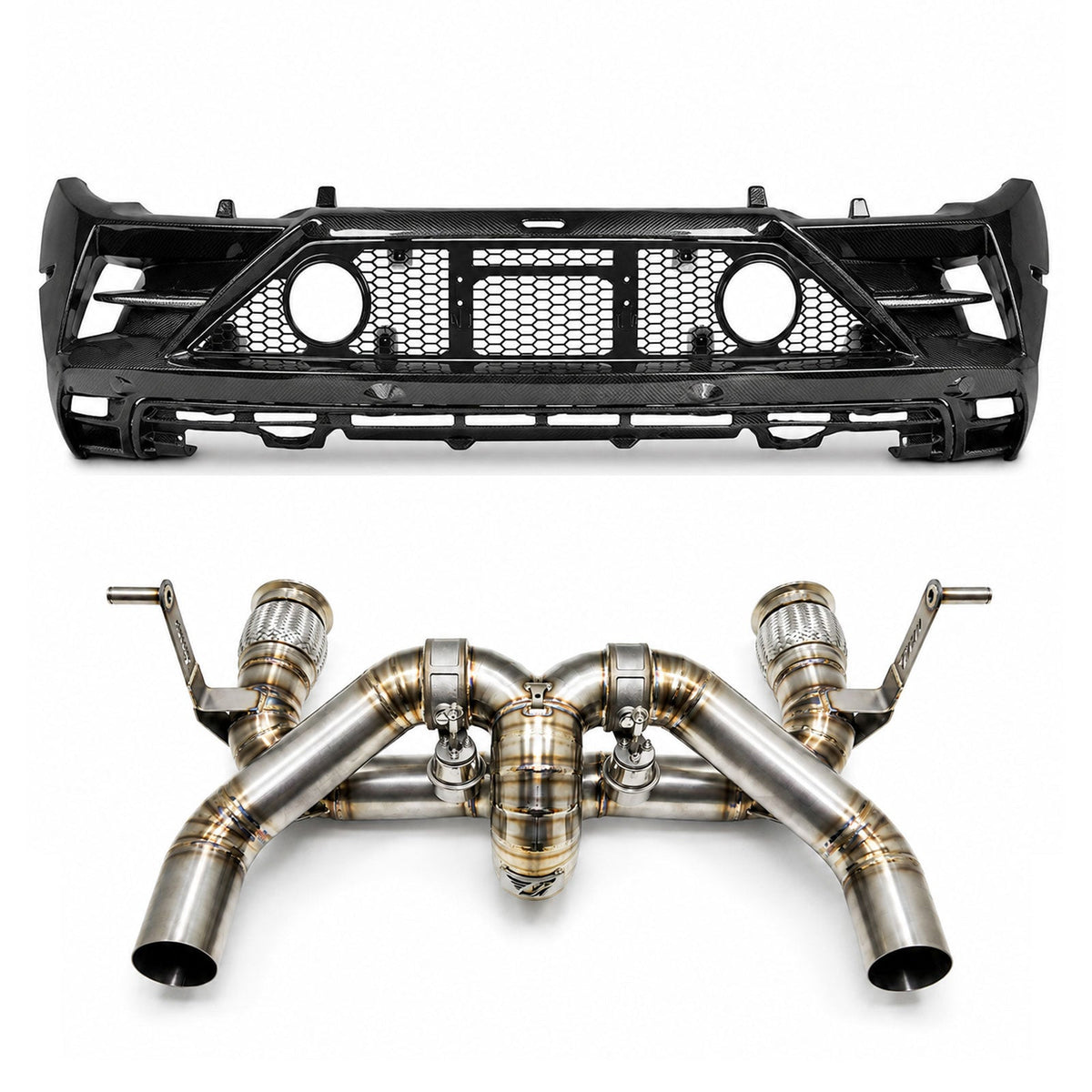 EVO Style Center Exhaust Conversion Kit for Lamborghini Huracan LP580 LP610 5.2L