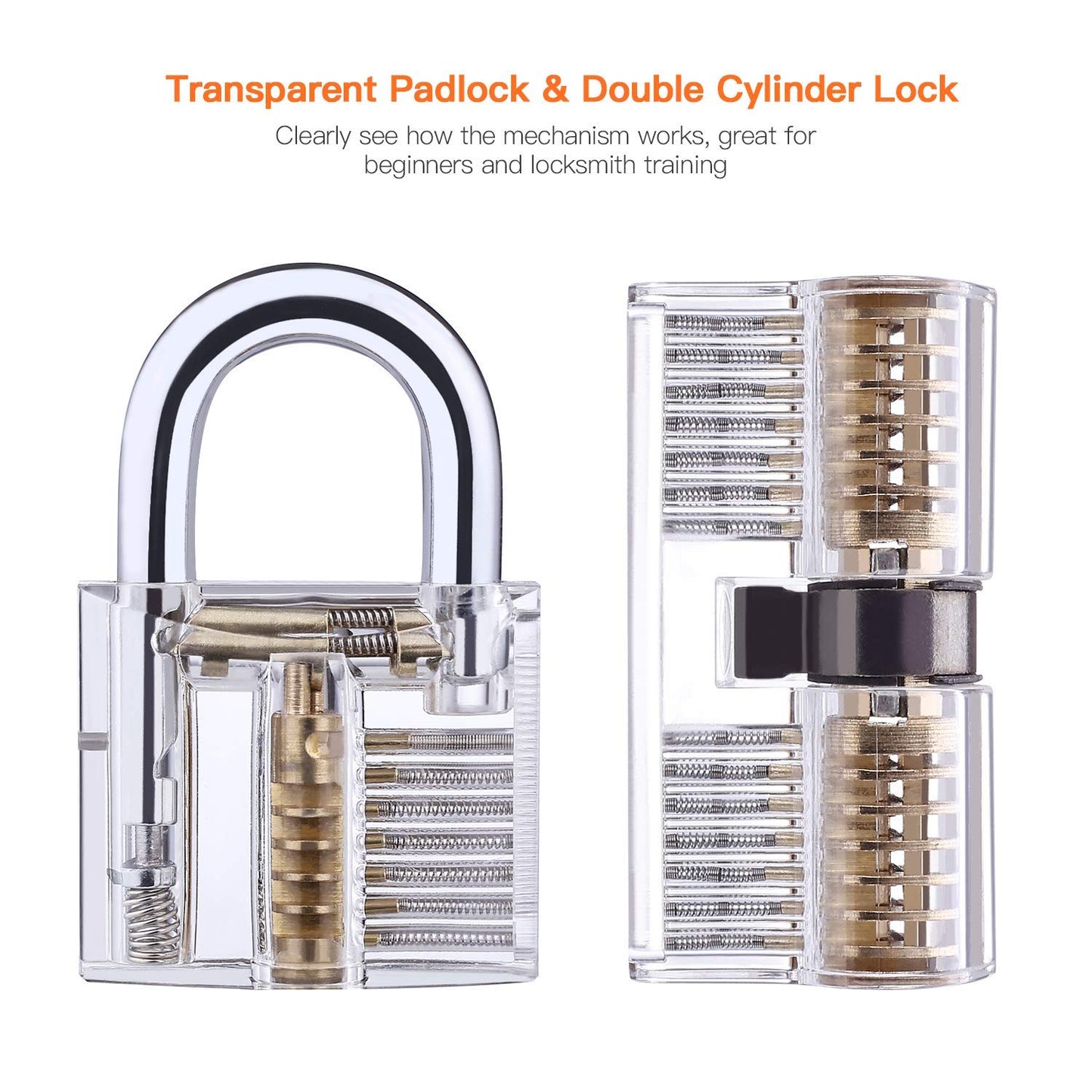 Lock Pick Set - Ideal for Beginners: Lock Picks by LOKKO, Practice Locks, Covert Kit + How-to Guide