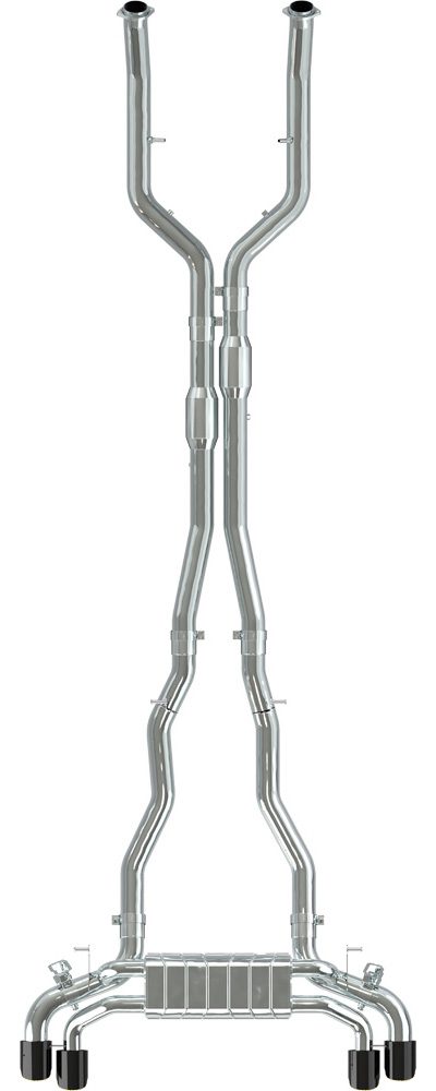 BMW M5 (G90/G99) - Valved Exhaust, MidSilencer Spares, 200 Cell OPF + Wicrom Tips (OE Actuators)