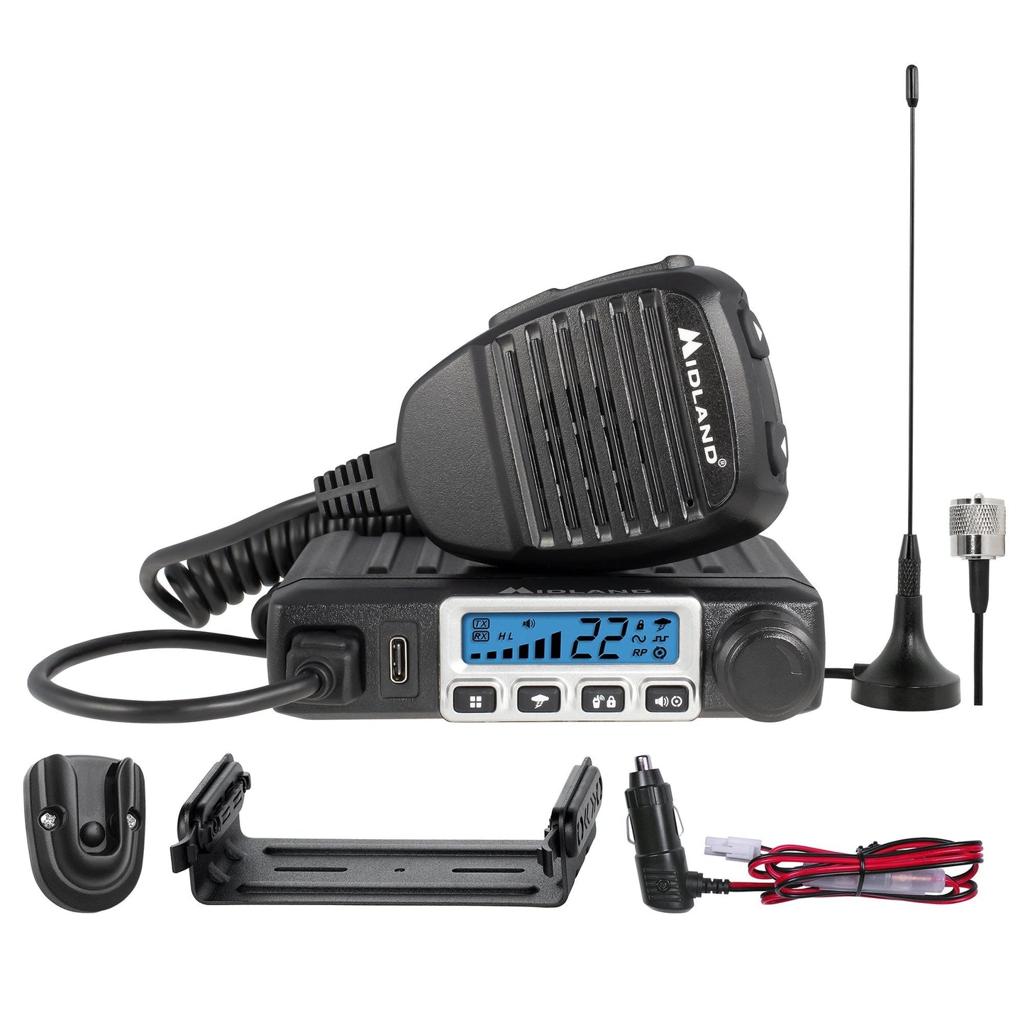 Midland MXT115 MicroMobile Repeater-Capable GMRS Radio 15W