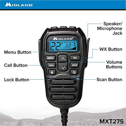 Midland MXT275 MicroMobile Repeater-Capable GMRS Radio 15W