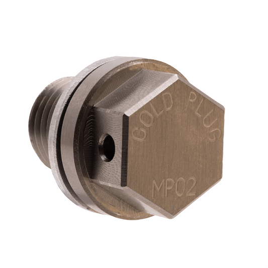 GoldPlug | M14x1.5 | MP02 | USA | Magnetic Drain Plug | Stainless | Fits all Honda, Acura, Kia, Ford PowerStroke 2011-2025, RAM 1500, Duramax 2001-2016 M14x1.5 | SW02 Washer Included |