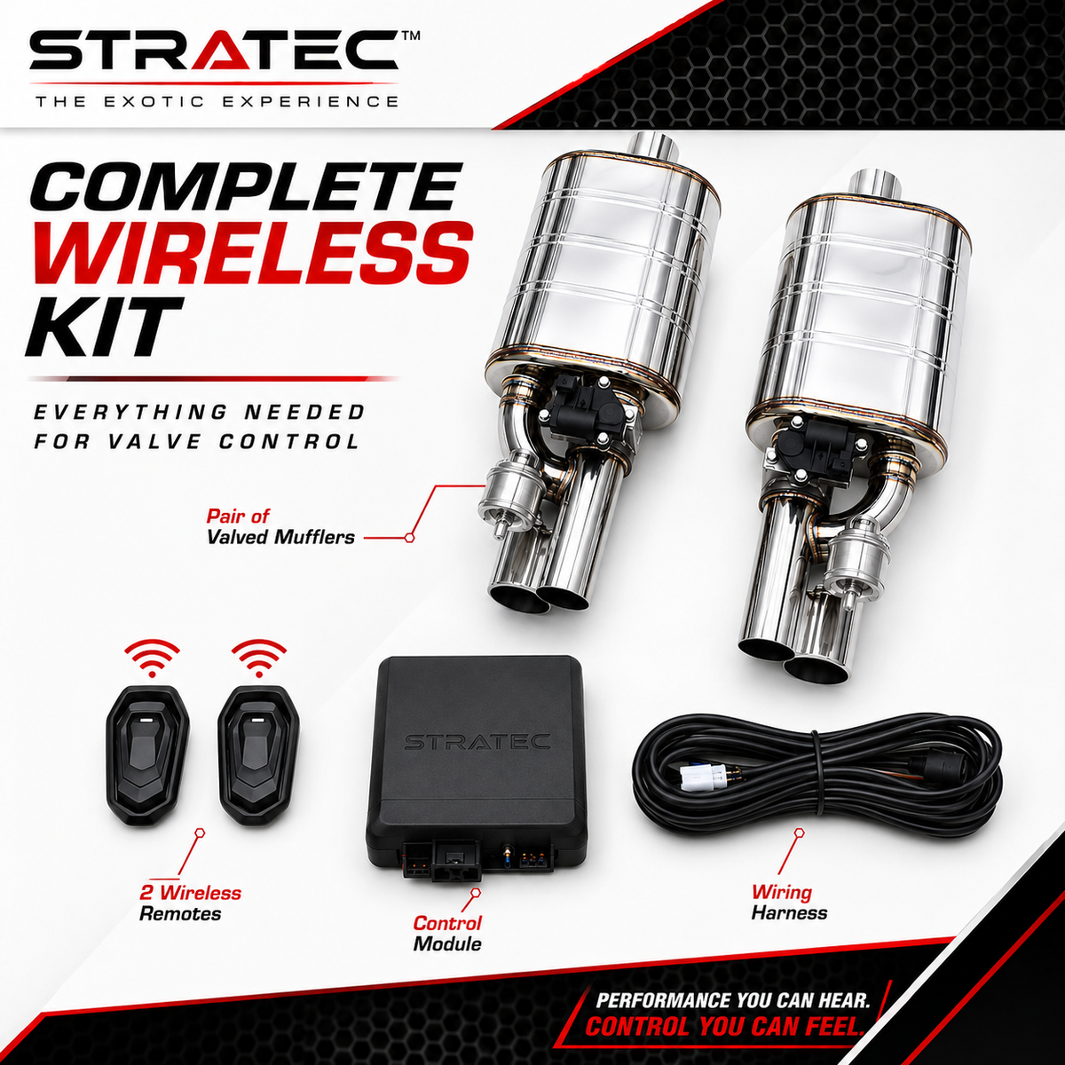 F1 Universal Valved Muffler Kit