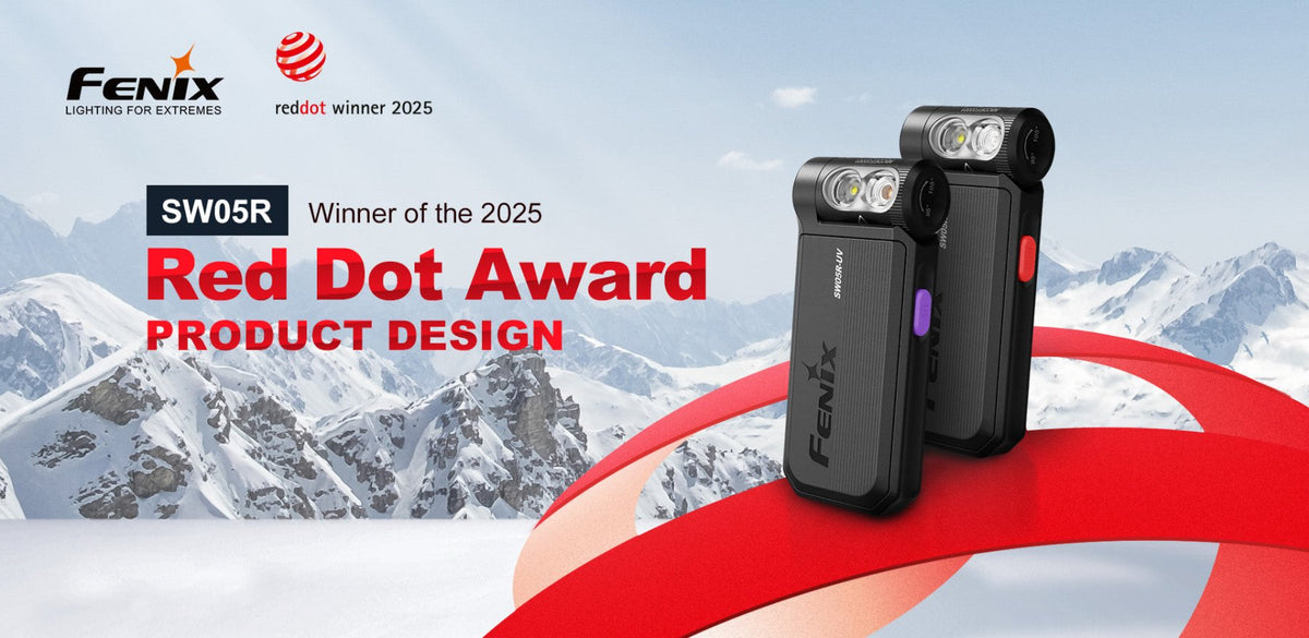 Fenix SW05R Multipurpose Clip-On Light with Red or UV Output
