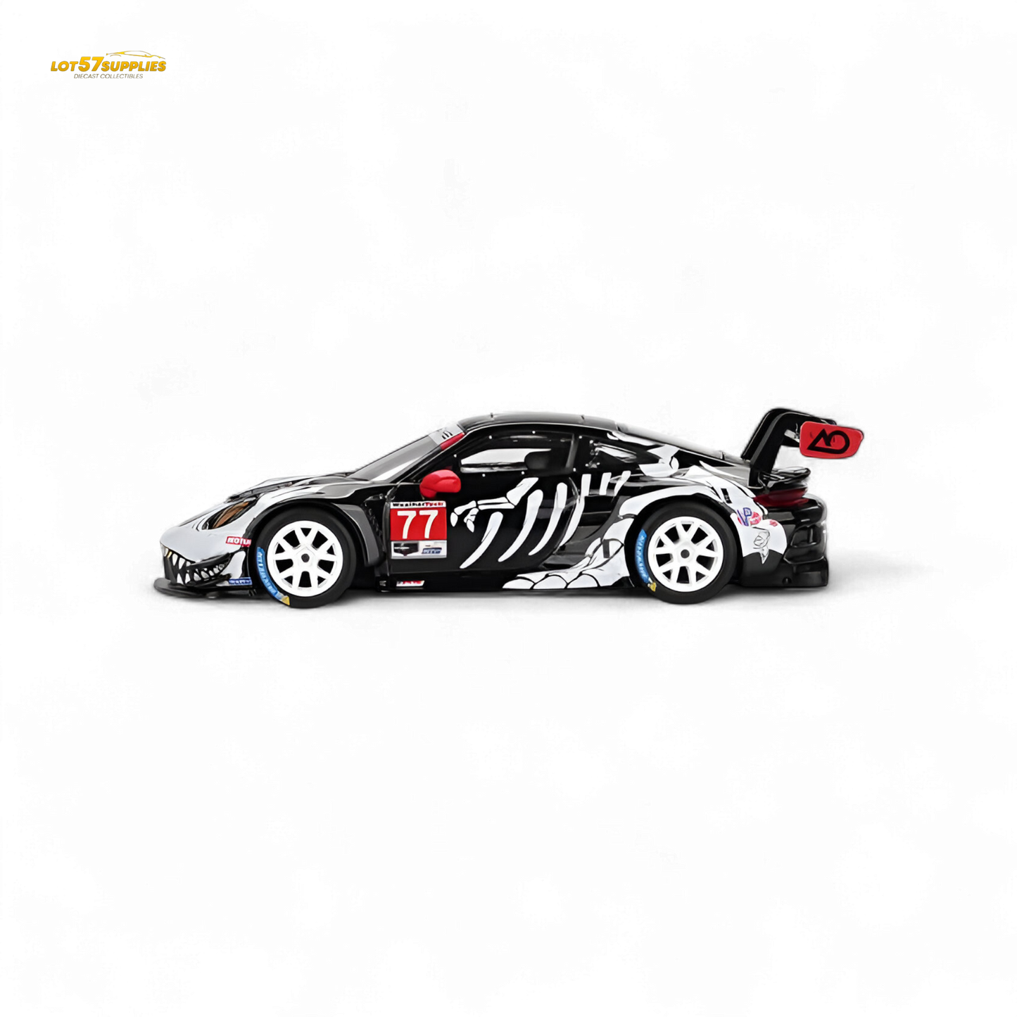 (Pre-Order) MiniGT Porsche 911 GT3 R - #77 AQ Racing 2025 IMSA Petit Le Mans Skeleton - 1:64
