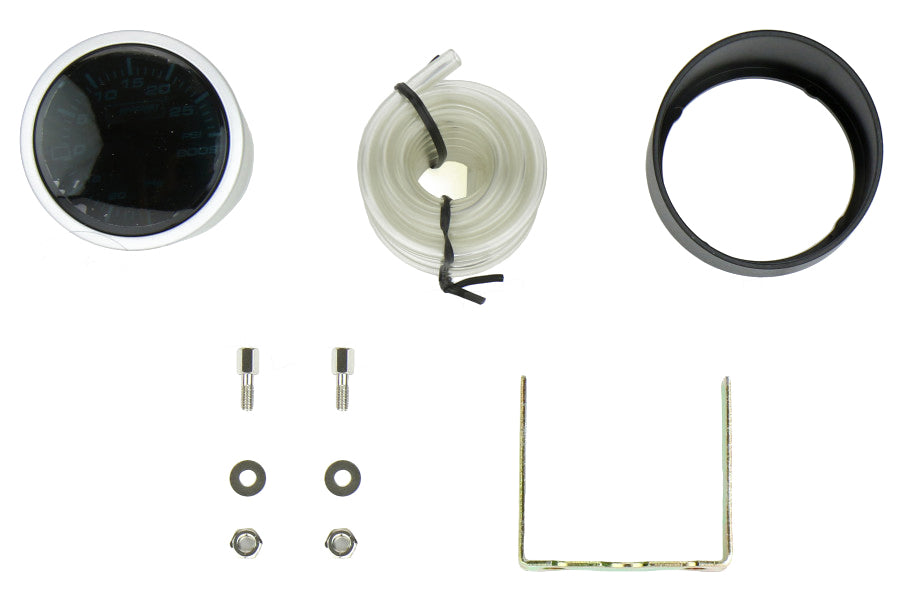 2-1/16" Amber / White Vacuum