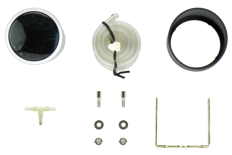 2-1/16" Amber / White Mechanical Boost Gauge