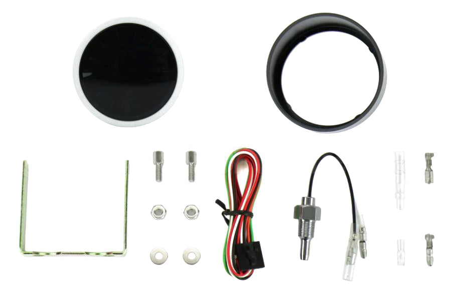 2-1/16" Green/White Water Temperature Gauge