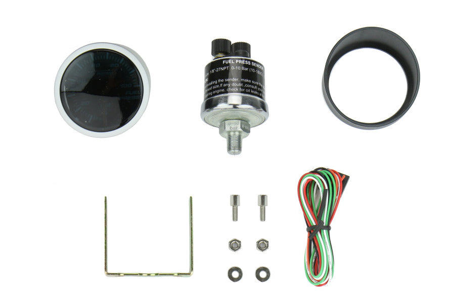 2-1/16" Amber / White -  Fuel Pressure Gauge