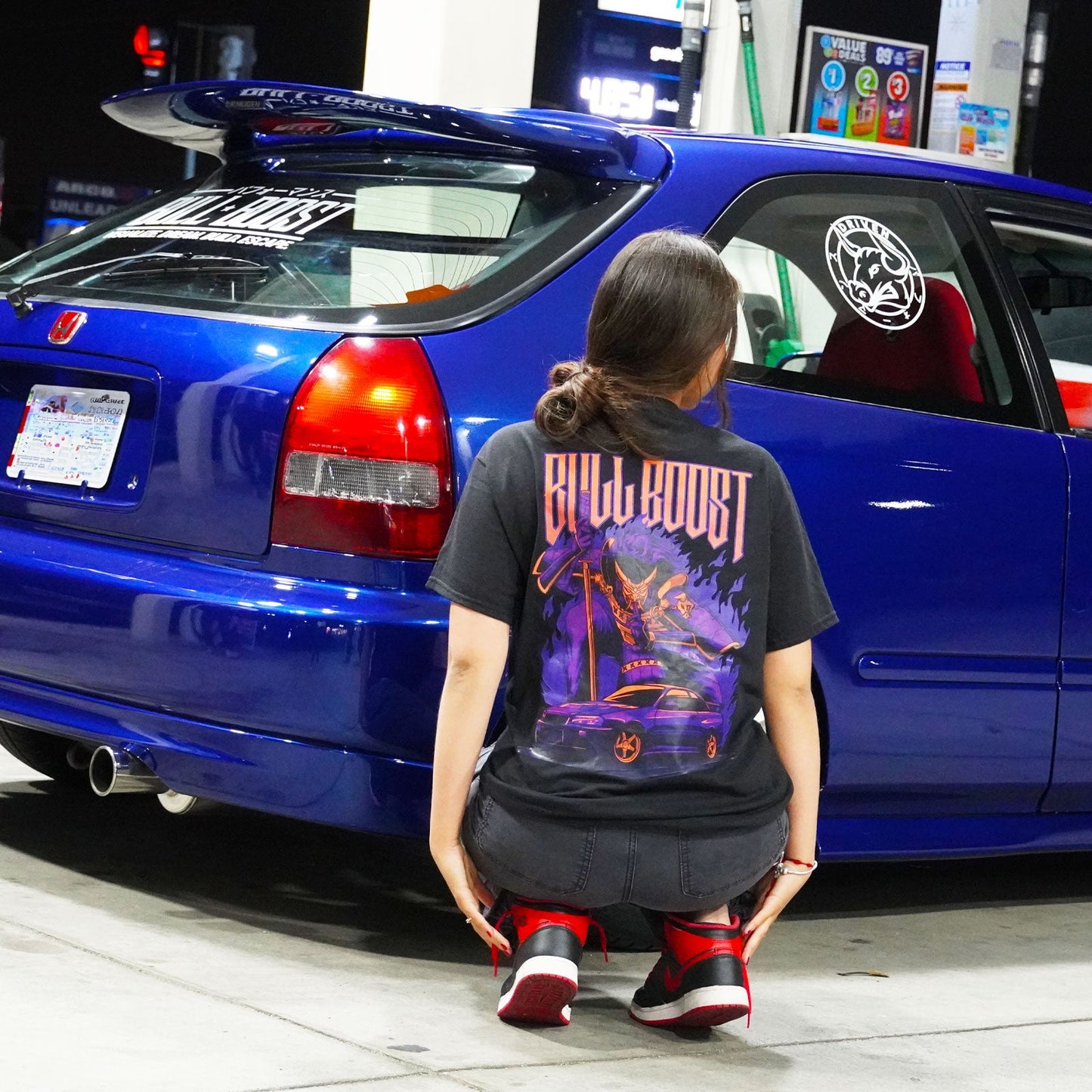 Bull Boost Performance Premium Automotive Cotton Crew Tee Shirts