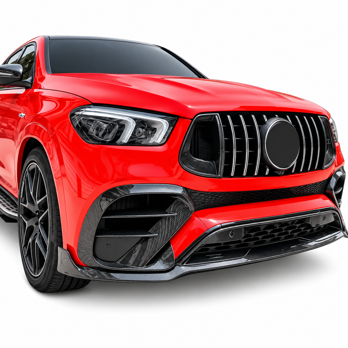 Carbon Fiber Front Bumper Lip Splitter for Mercedes W167 C167 GLE450 GLE53 GLE63 AMG