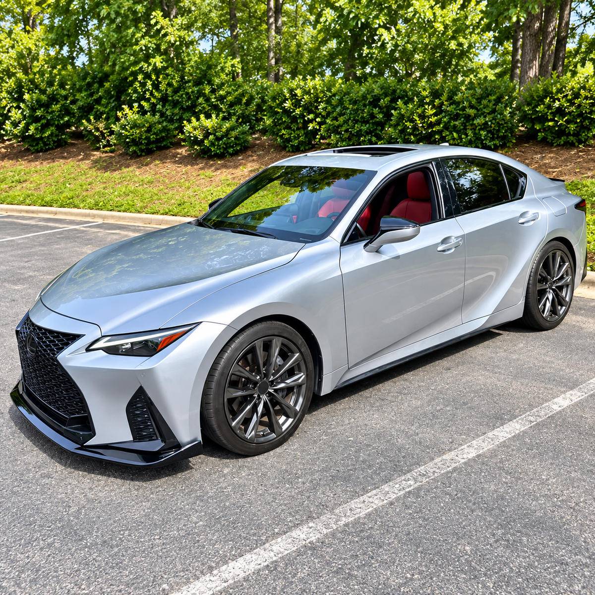 Gloss Black V2 Front Lip for Lexus IS350 F Sport