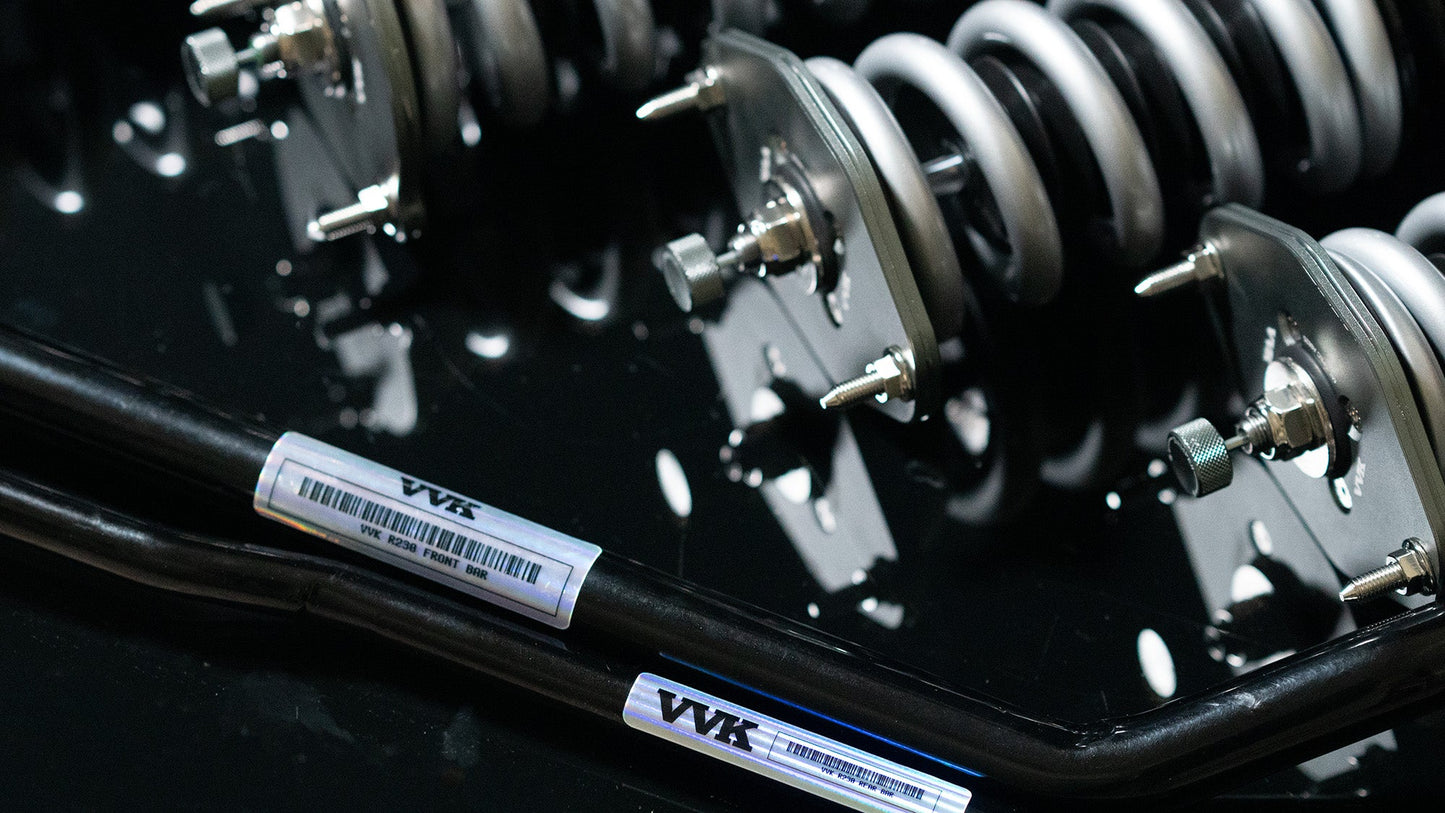 Mercedes SL600 R230 Coilover Conversion Kit with Adjustable Sway Bars and Power Steering