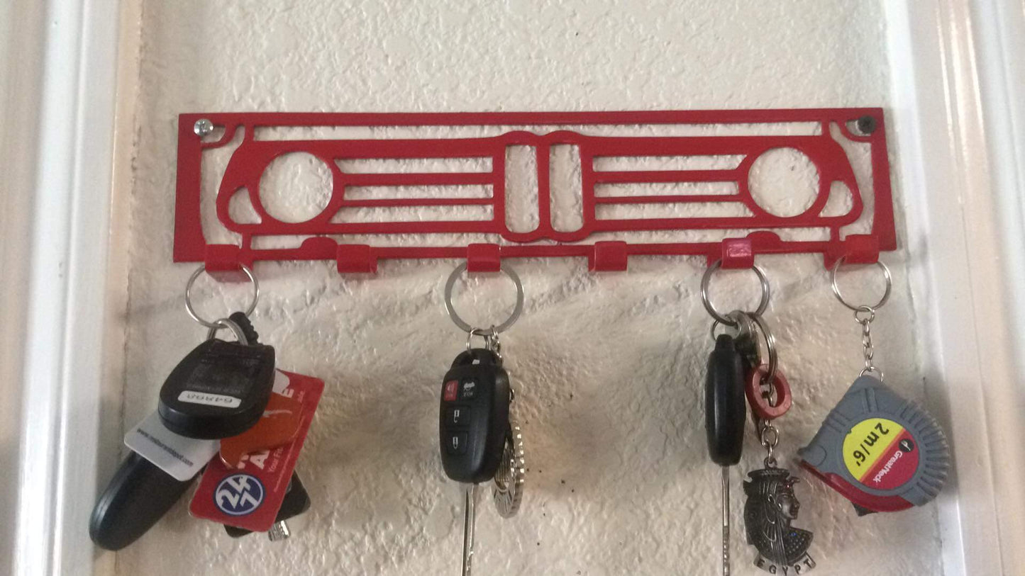 BMW 2002 Grill Keychain Rack – Classic Euro Steel Wall Mounted Organizer