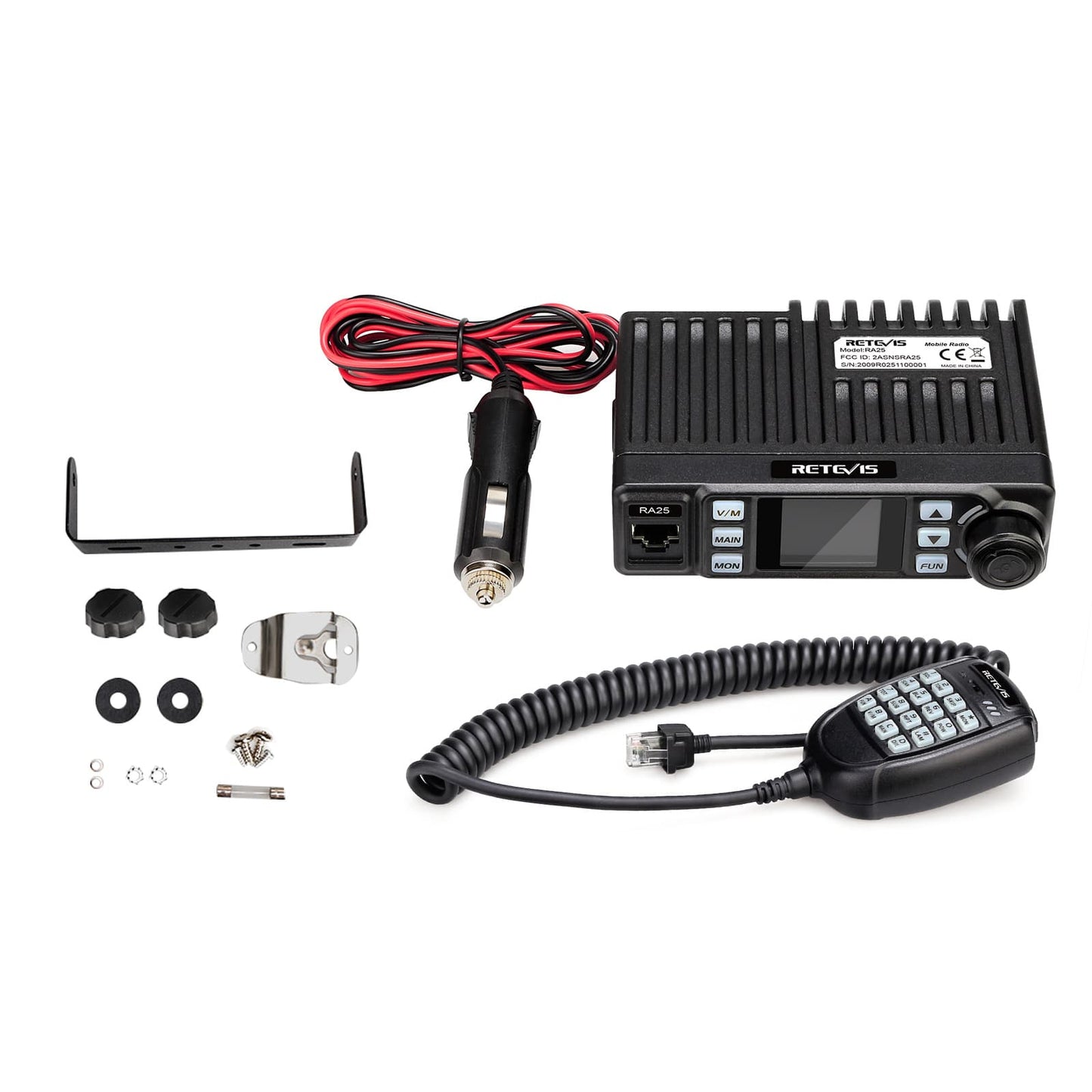 Retevis RA25 Mobile Repeater-Capable GMRS Radio 20W