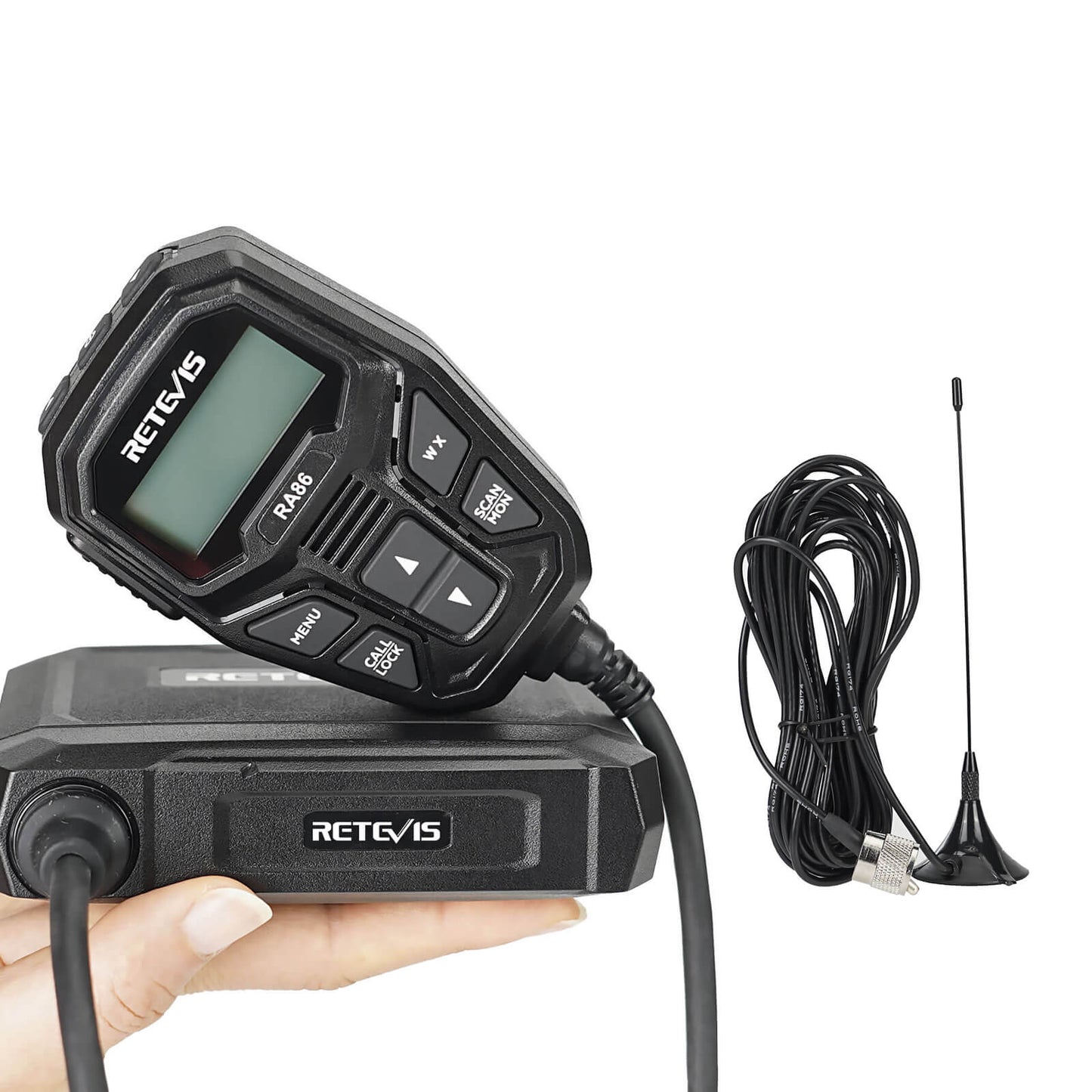 Retevis RA86 Remote Speaker Mic Mobile Radio 20W