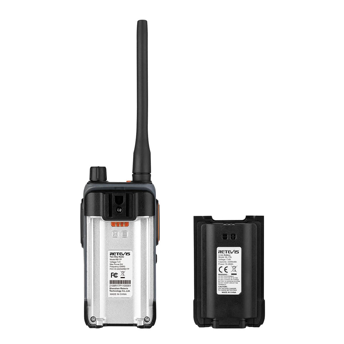 Retevis RB17P Repeater-Capable GMRS Radio 5W