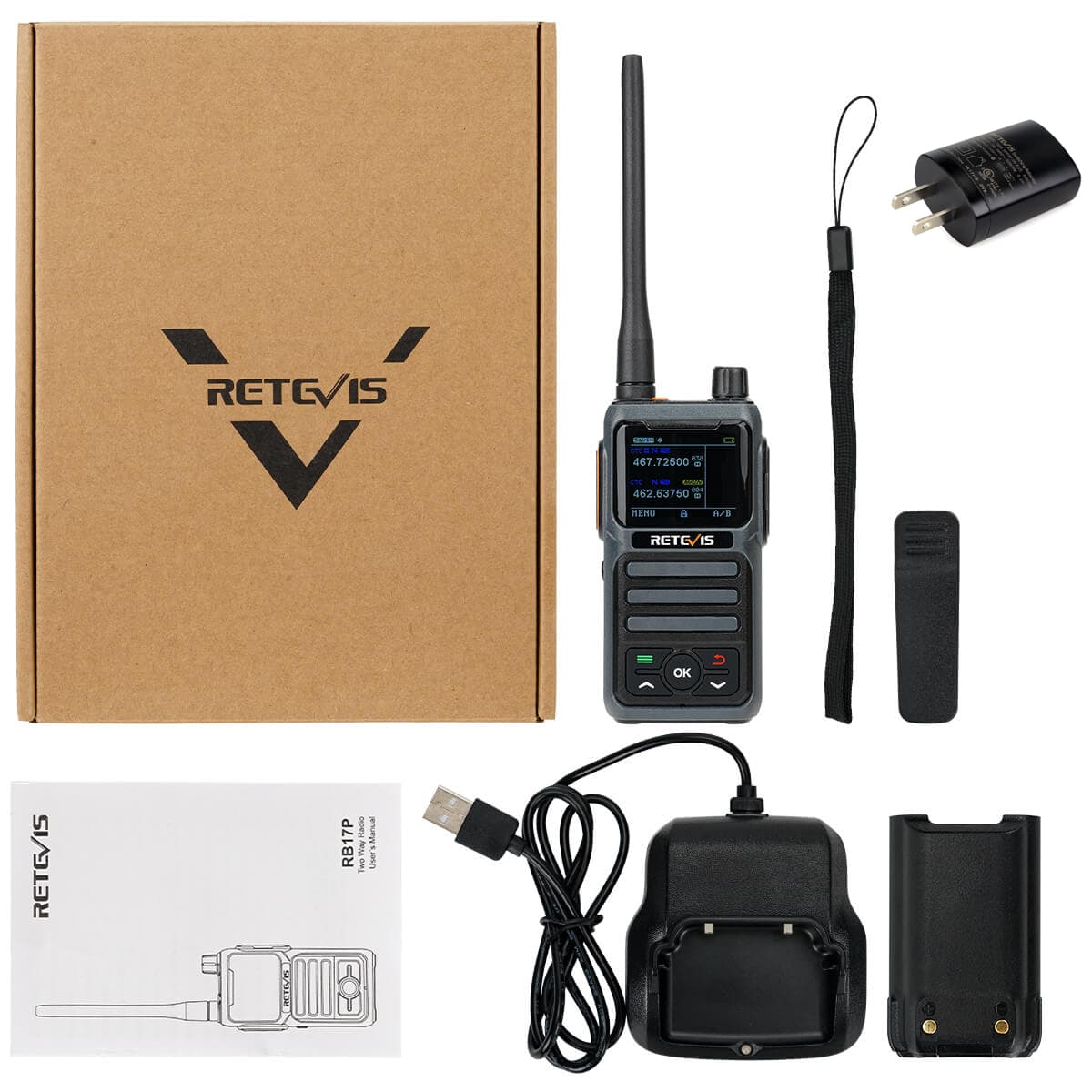 Retevis RB17P Repeater-Capable GMRS Radio 5W