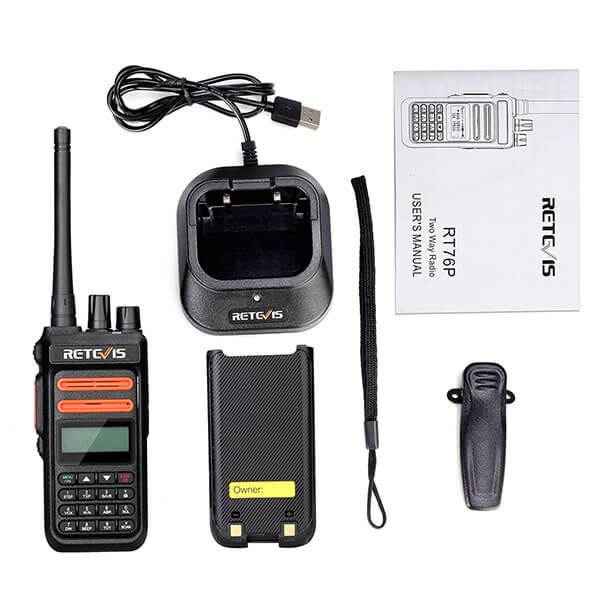 Retevis RT76P Repeater-Capable GMRS Radio 5W