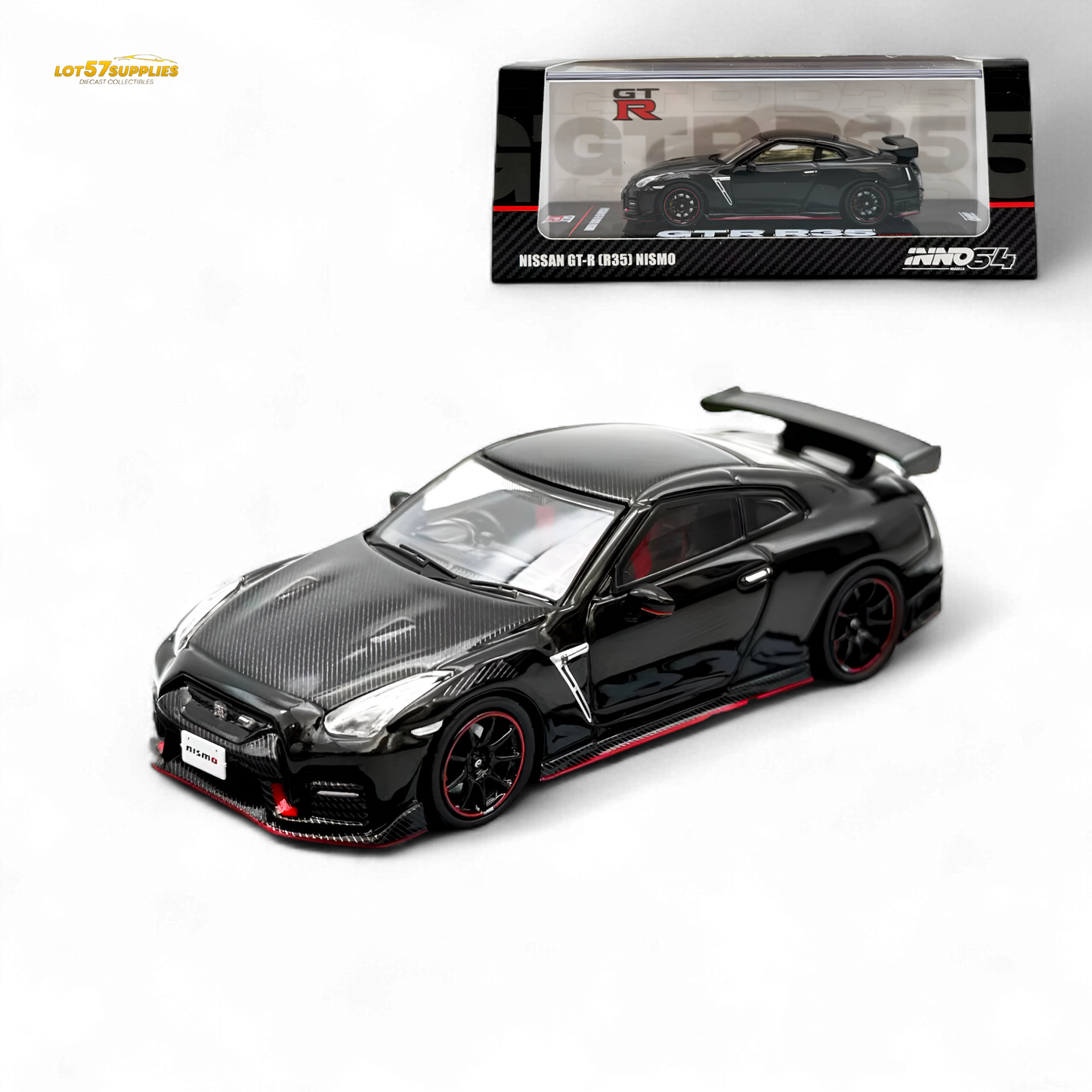 Inno64 NISSAN GT-R (R35) NISMO Black 1:64