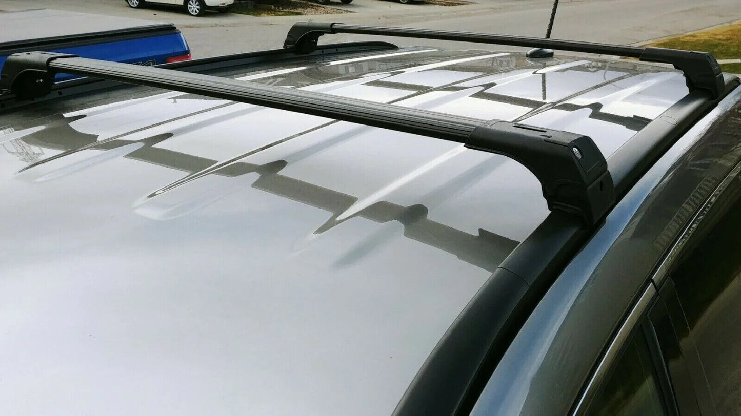 Bmw X3 G01 2018-UP Compatible Roof Racks Lockable Cross Bars Carrier Cargo Racks Rail Aluminium Black Set