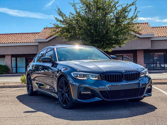 BMW 3 Series G20 2019-UP Compatible ABS Plastic Front Grills Piano Black