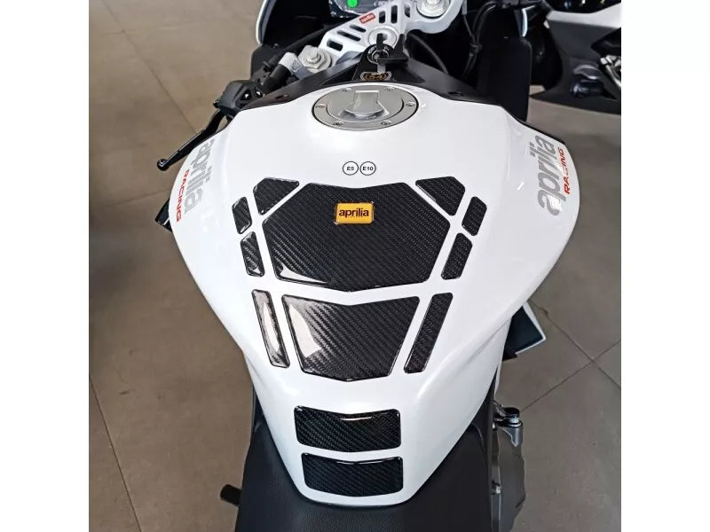 BMW GS R1250 Compatible Polyurethane 6D Carbon Fiber Tank Pad Sticker Set 7 Pieces