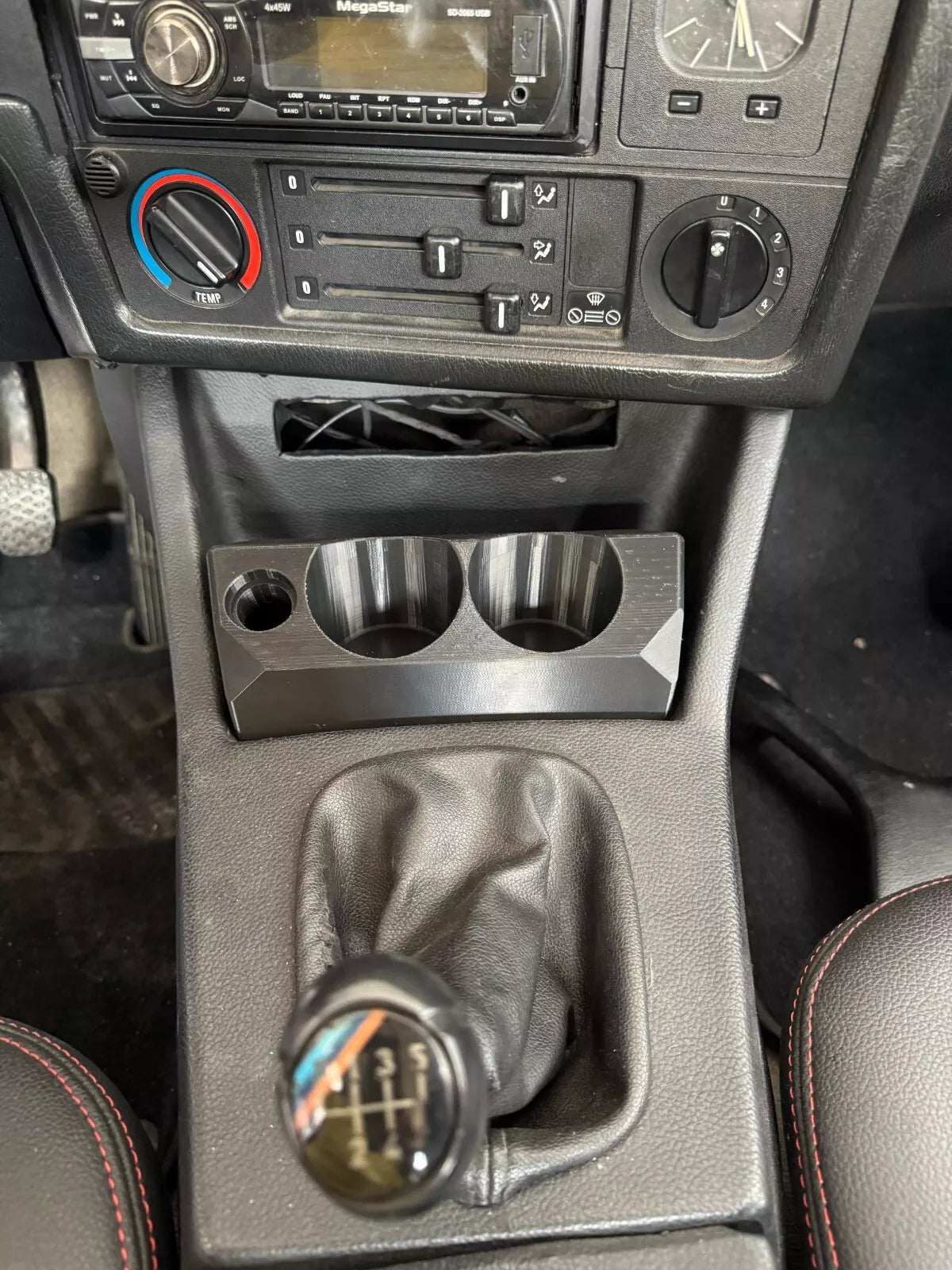 BMW E30 3 Series Compatible Double Cup Holder Center Interior Plug and Play
